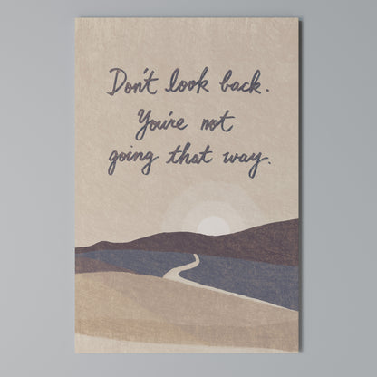 DON'T LOOK BACK Κατακόρυφος Πίνακας σε Καμβά