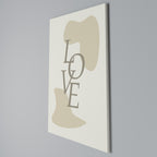 LOVE IN FORM Vertical Canvas Print