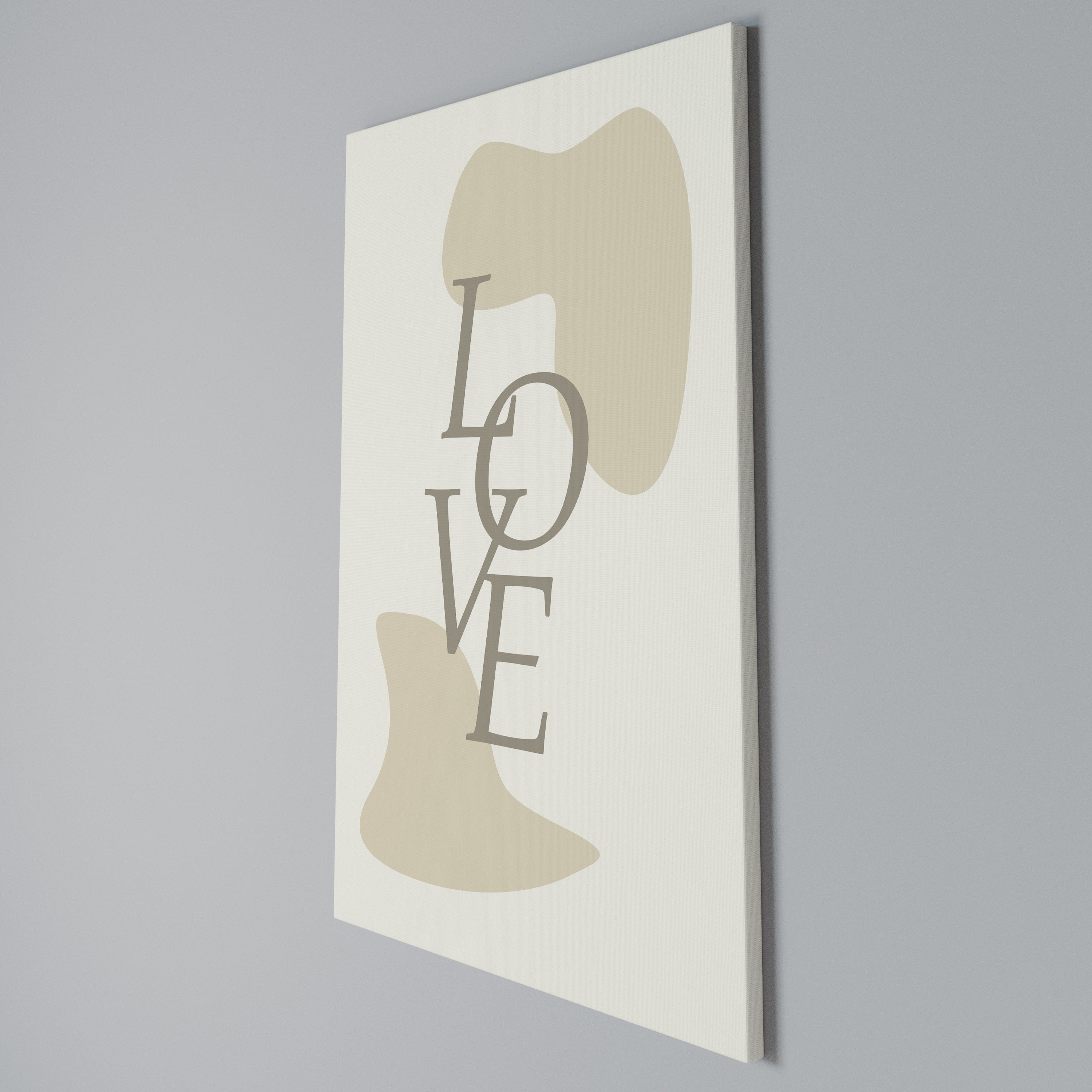LOVE IN FORM Vertical Canvas Print