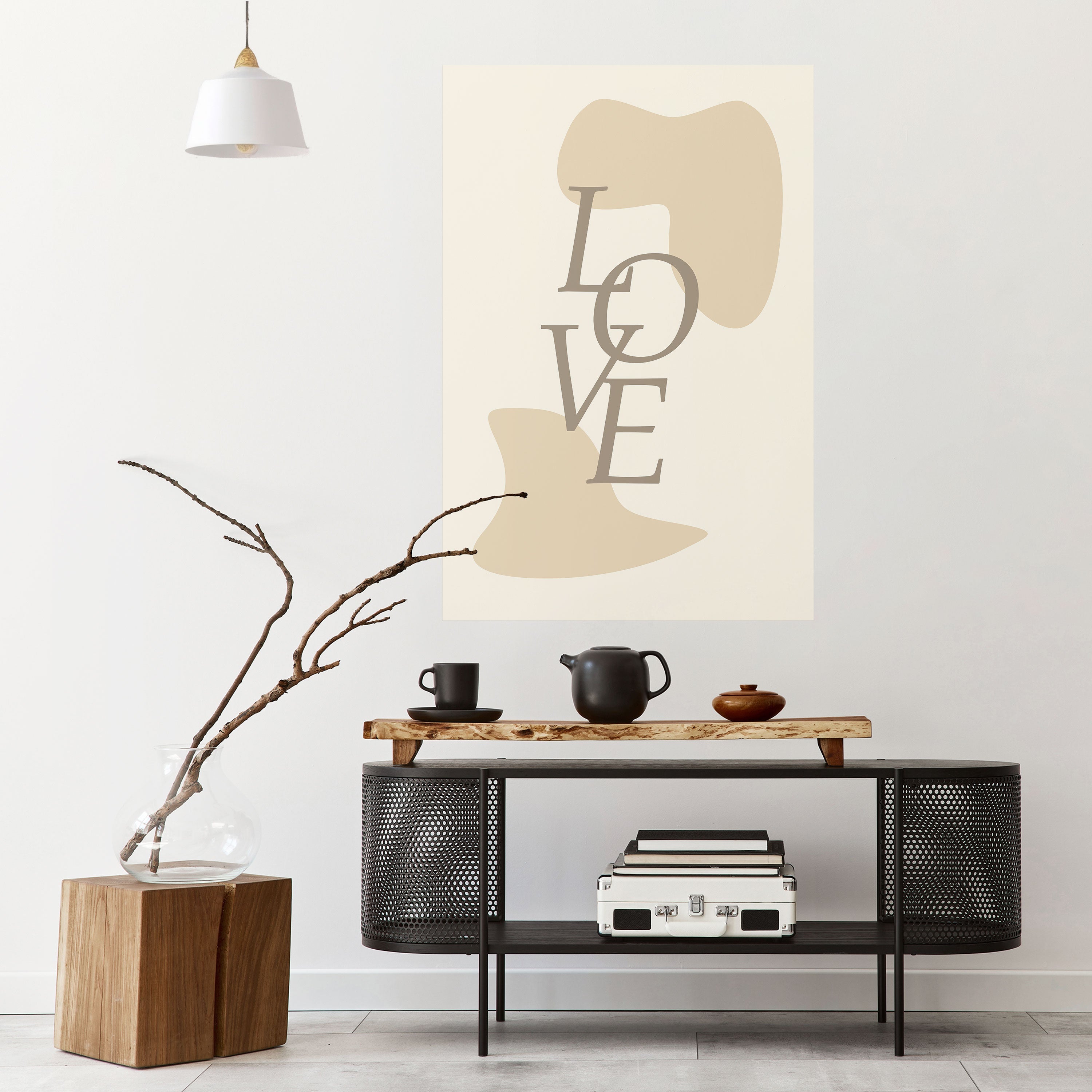 LOVE IN FORM Peel and Stick Vertical Poster