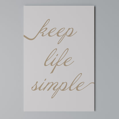 MINIMALIST MANTRA Κατακόρυφος Πίνακας σε Καμβά