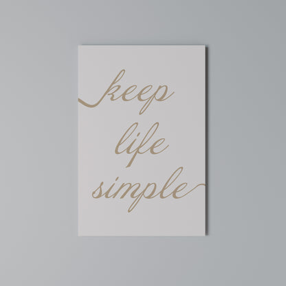 MINIMALIST MANTRA Κατακόρυφος Πίνακας σε Καμβά