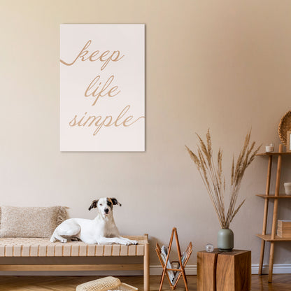 MINIMALIST MANTRA Κατακόρυφος Πίνακας σε Καμβά