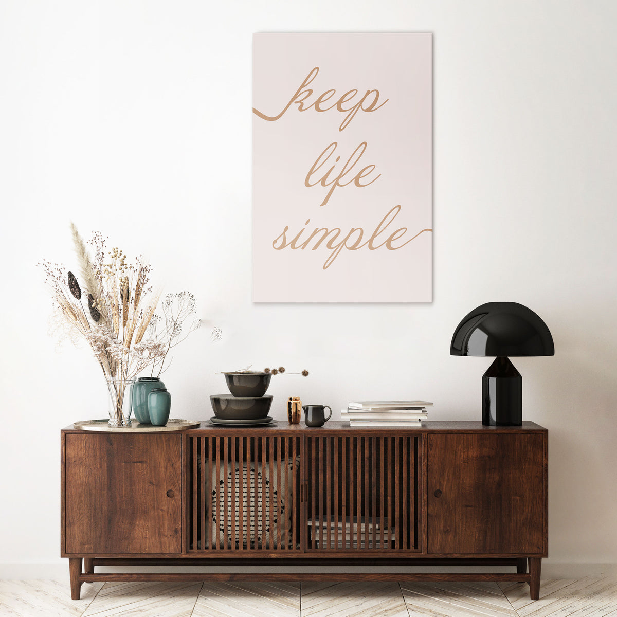 MINIMALIST MANTRA Κατακόρυφος Πίνακας σε Καμβά