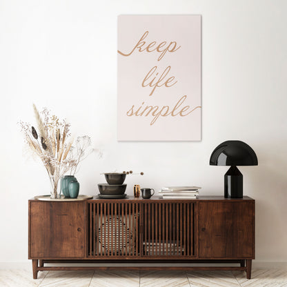 MINIMALIST MANTRA Κατακόρυφος Πίνακας σε Καμβά