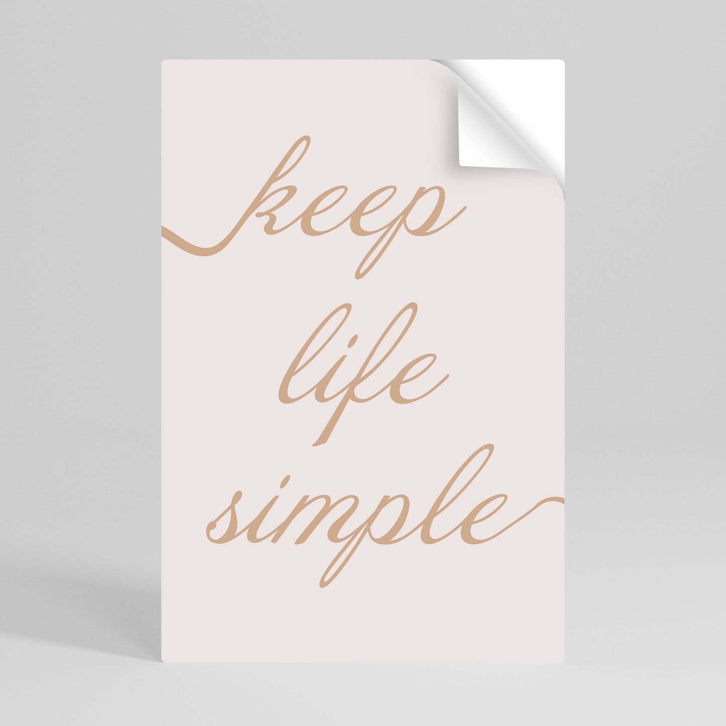 MINIMALIST MANTRA Αυτοκόλλητη Αφίσα κάθετη