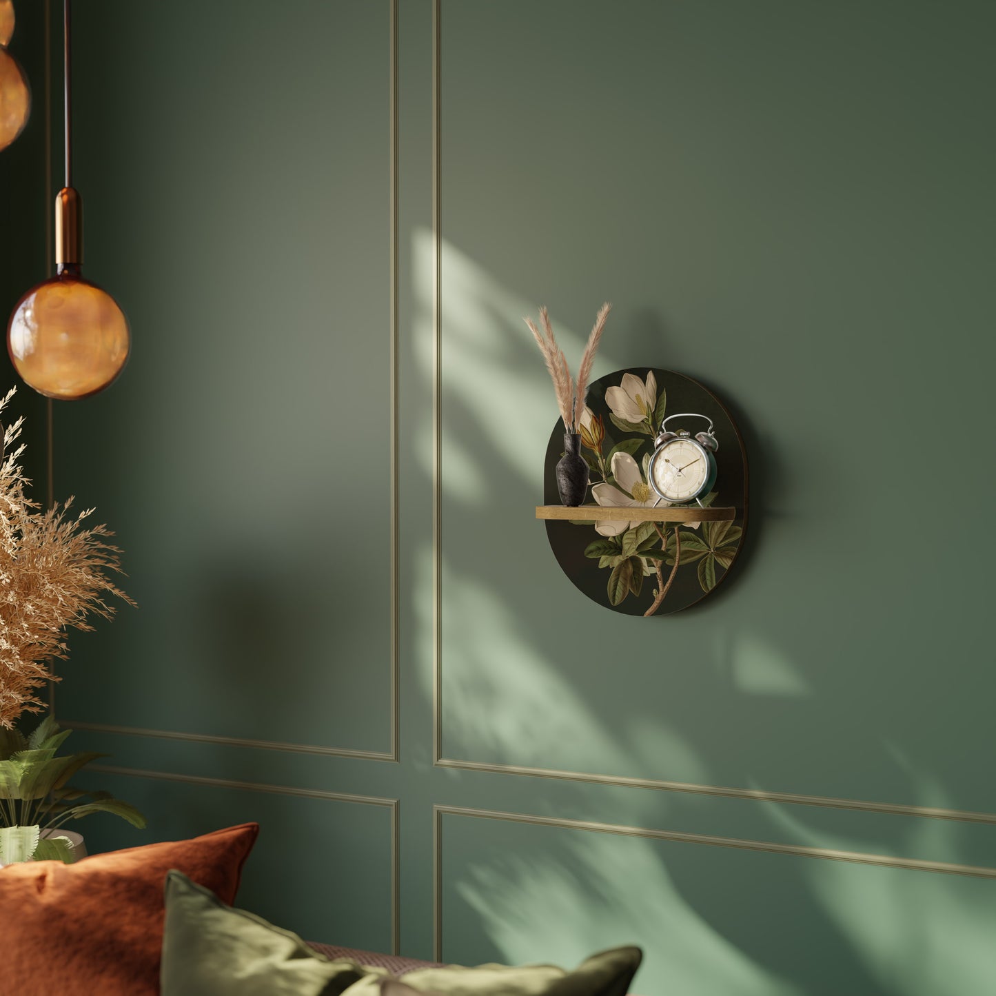 FLORAL NOIR Art Shelf