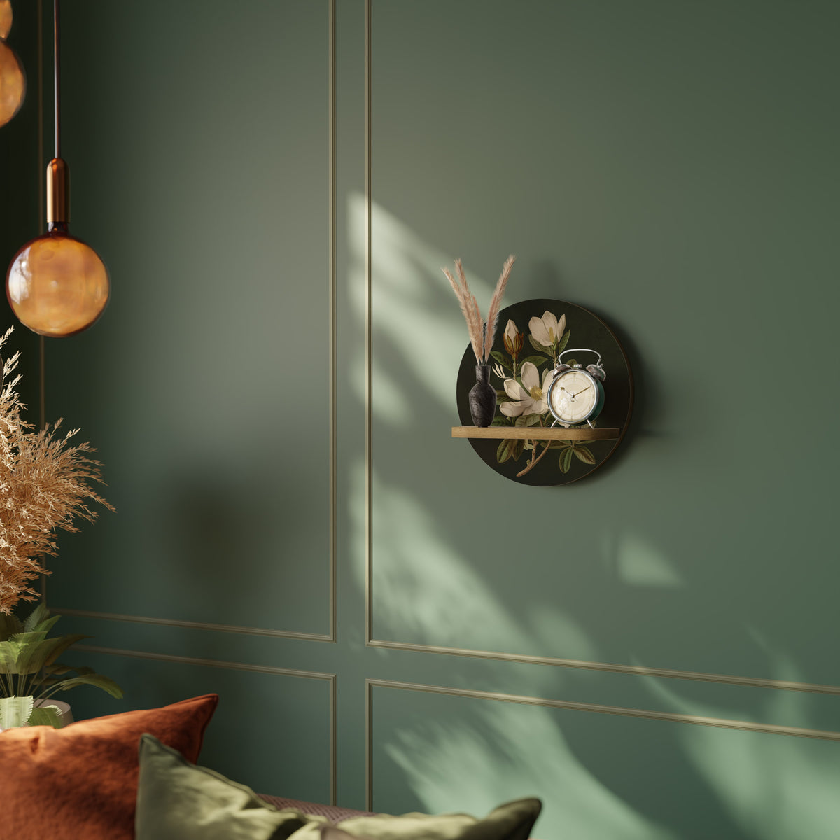 FLORAL NOIR Art Shelf