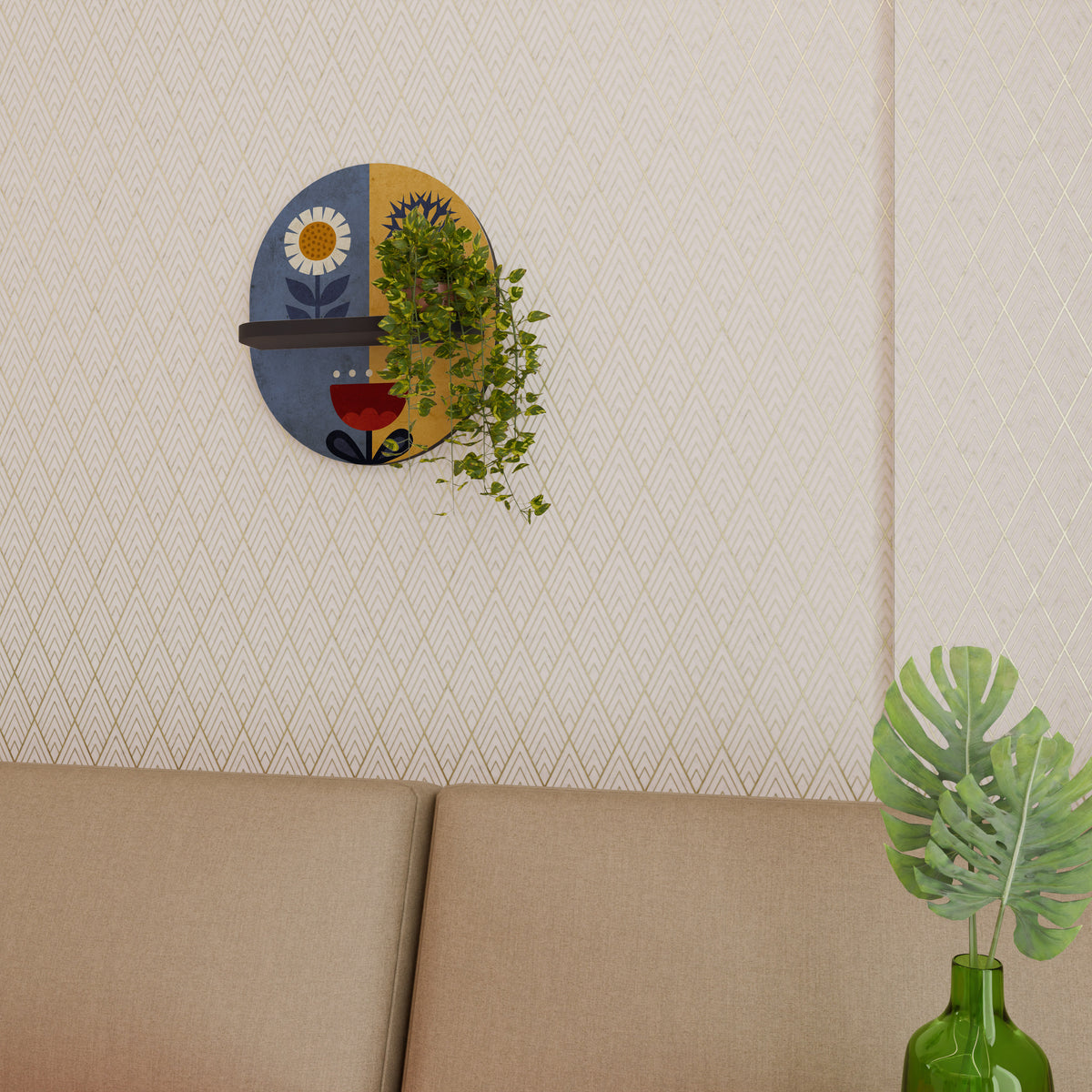 SCANDIC FLORET Διακοσμητικό Ράφι Art Shelf