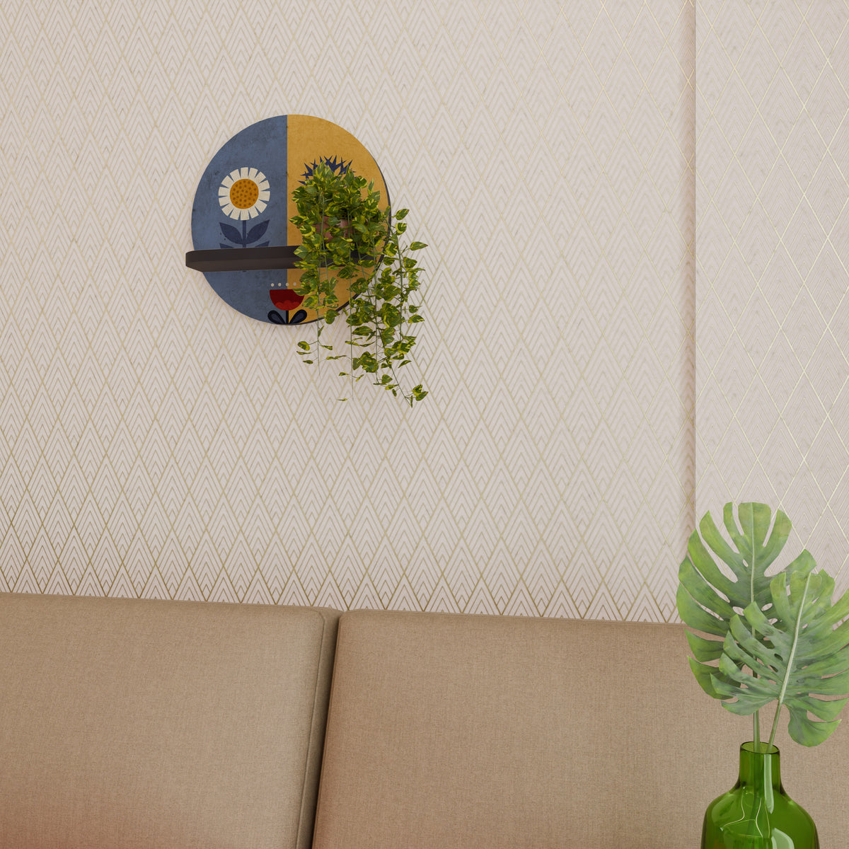 SCANDIC FLORET Διακοσμητικό Ράφι Art Shelf