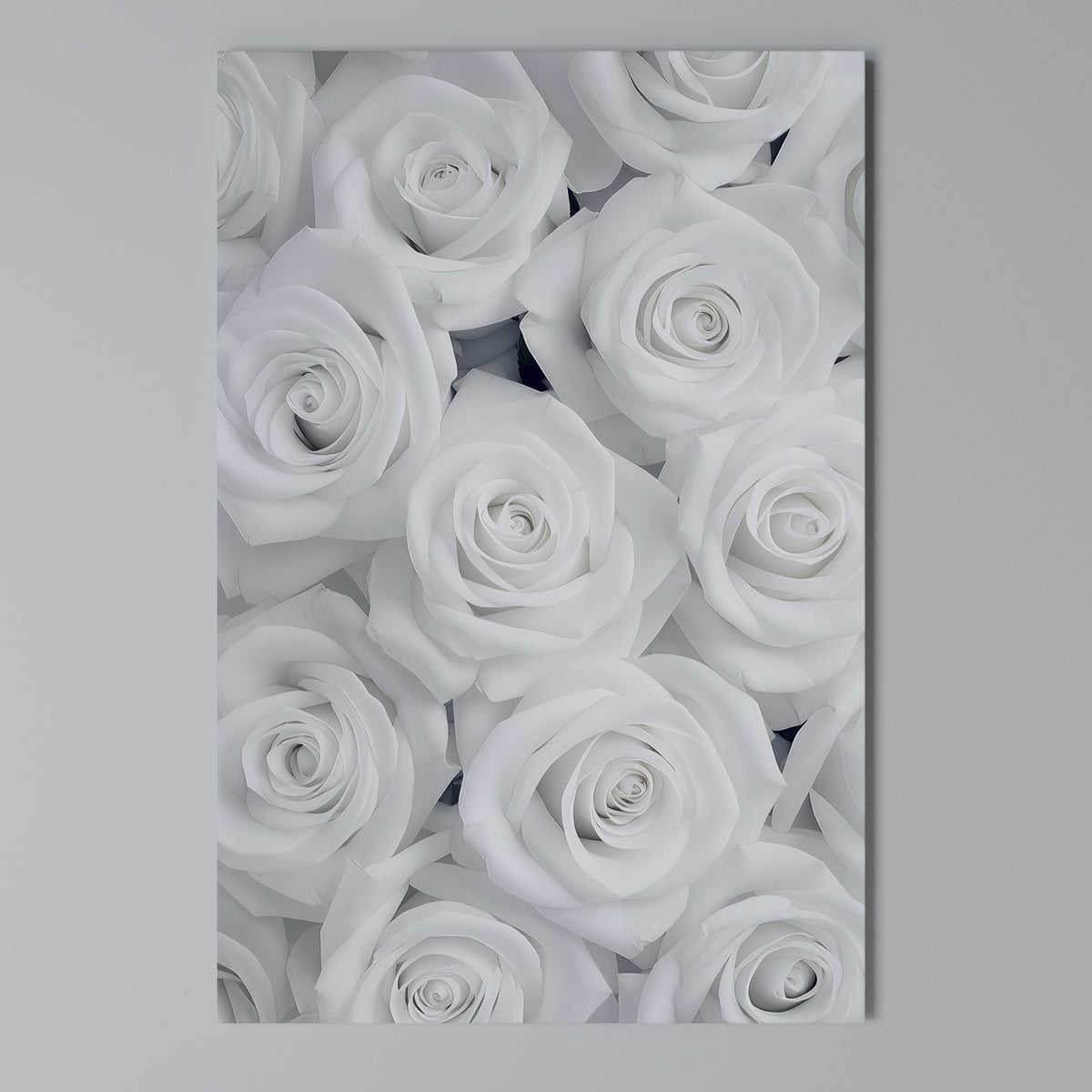 ELEGANCE IN WHITE Vertical Canvas Print