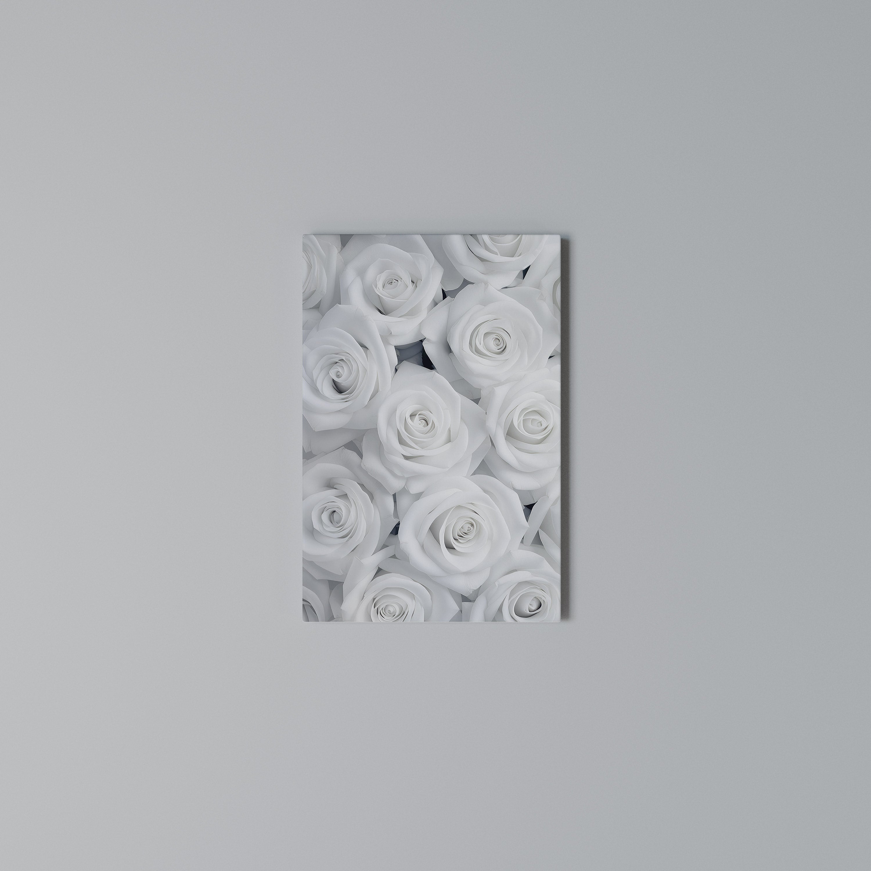 ELEGANCE IN WHITE Vertical Canvas Print