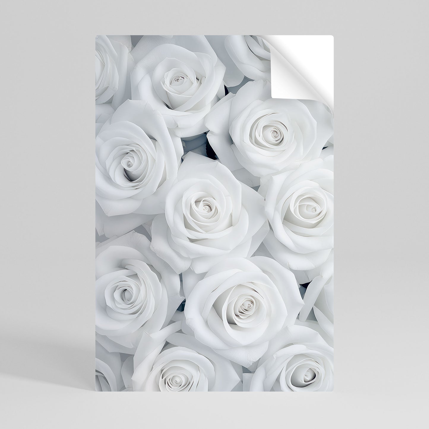 ELEGANCE IN WHITE Αυτοκόλλητη Αφίσα κάθετη