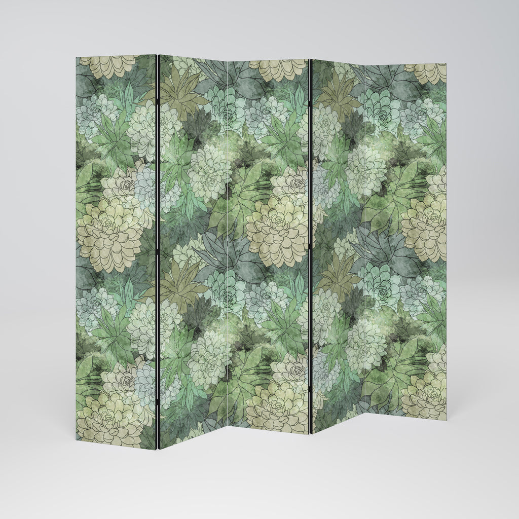 SUCCULENT CLUSTER Παραβάν με 5 πάνελ