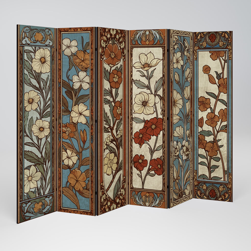 TIMELESS FLORA 6-Panel Room Divider
