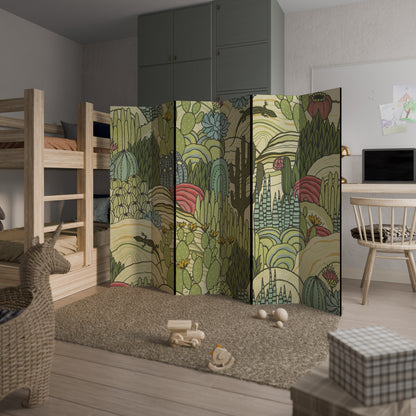 SUCCULENTS KALEIDOSCOPE 6-Panel Room Divider