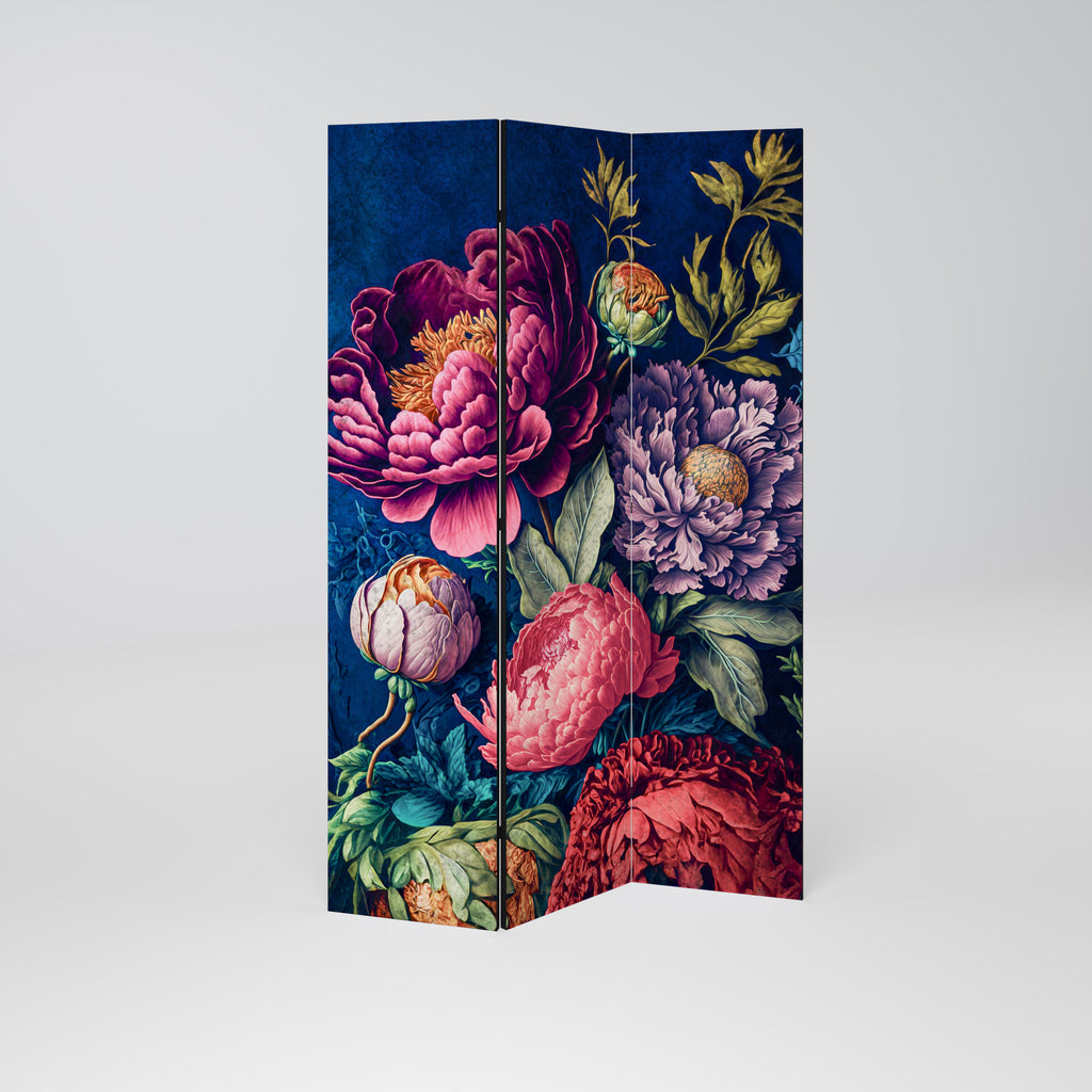 BLOOMING ELEGANCE 3-Panel Room Divider