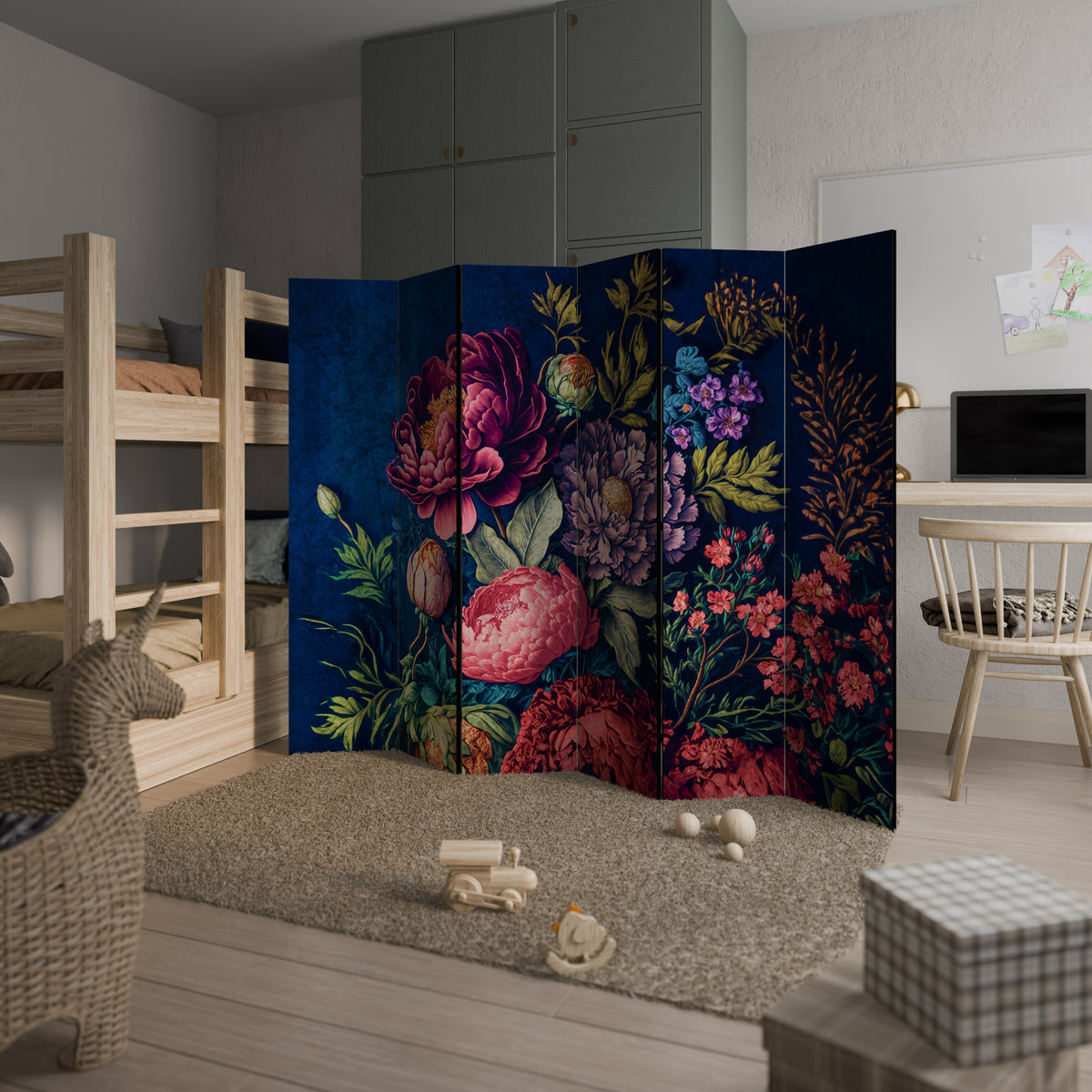 BLOOMING ELEGANCE Παραβάν με 6 πάνελ