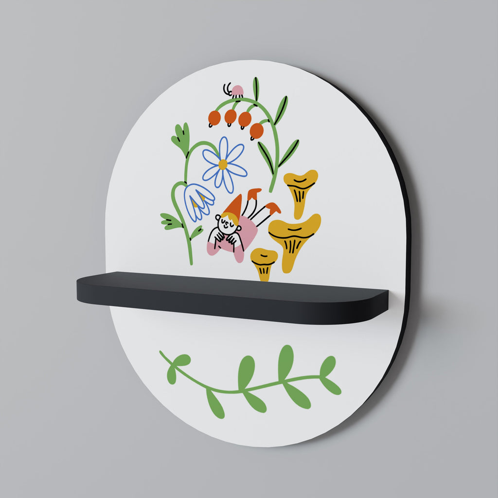Οβάλ Ράφι GARDEN LIFE σε Μαύρο Φινίρισμα