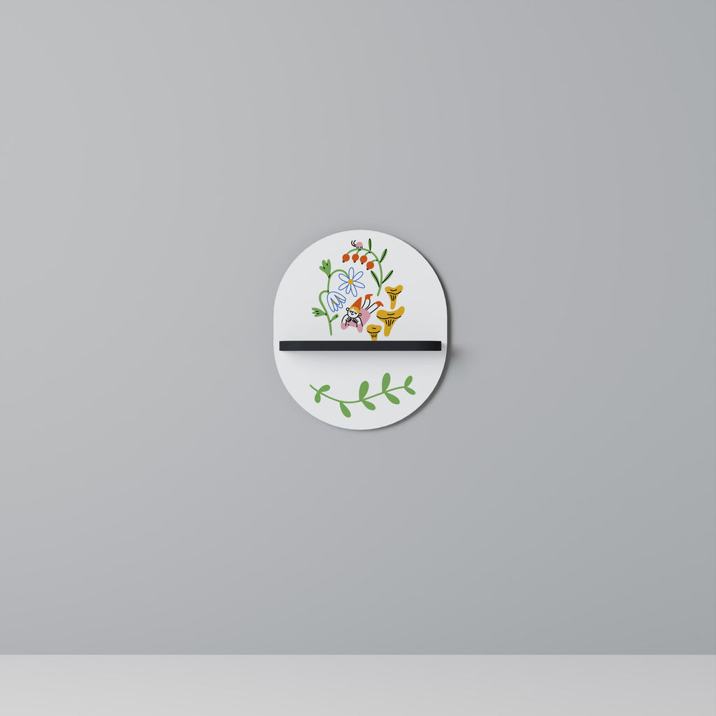 Οβάλ Ράφι GARDEN LIFE σε Μαύρο Φινίρισμα