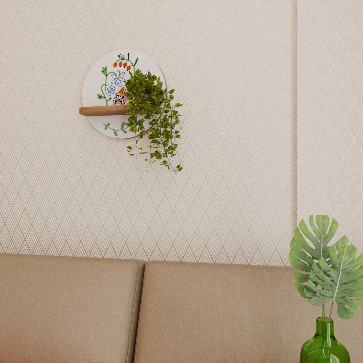 GARDEN LIFE Διακοσμητικό Ράφι Art Shelf