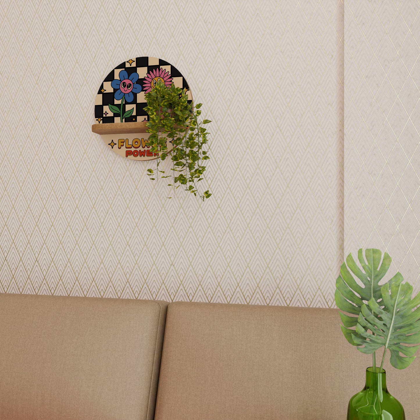 FLOWER POWER Art Shelf