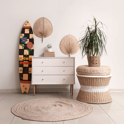FLOWER POWER Surfboard Decorative Panel
