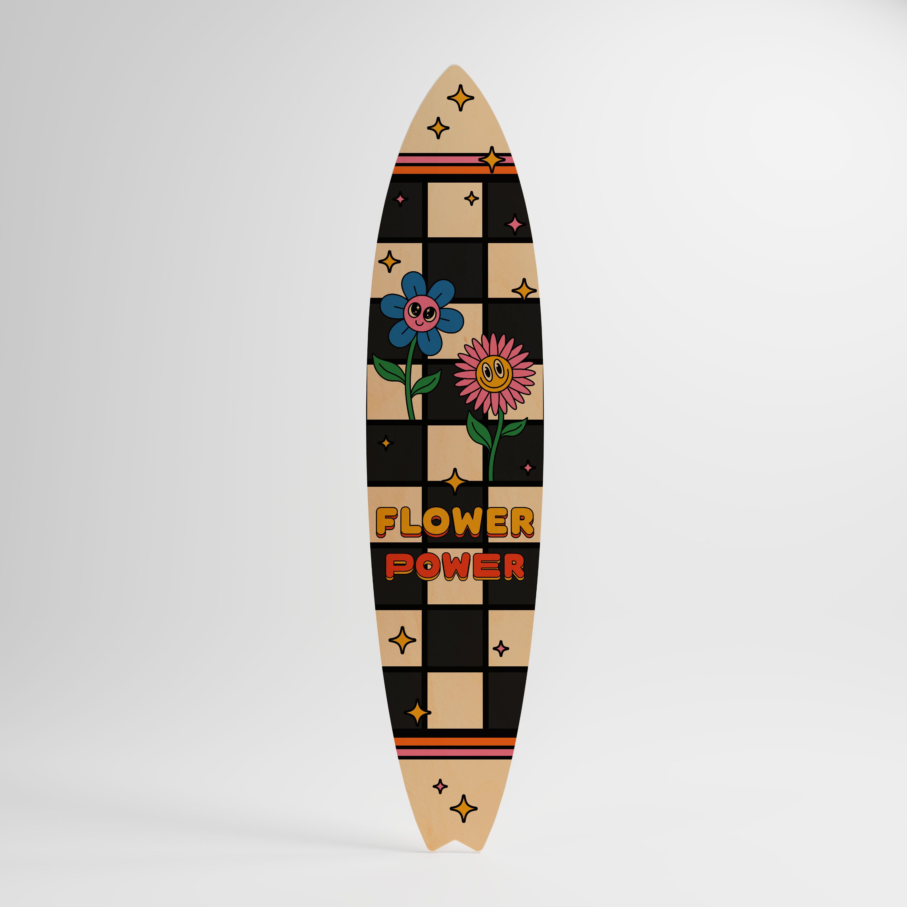 FLOWER POWER Διακοσμητική σανίδα Surf