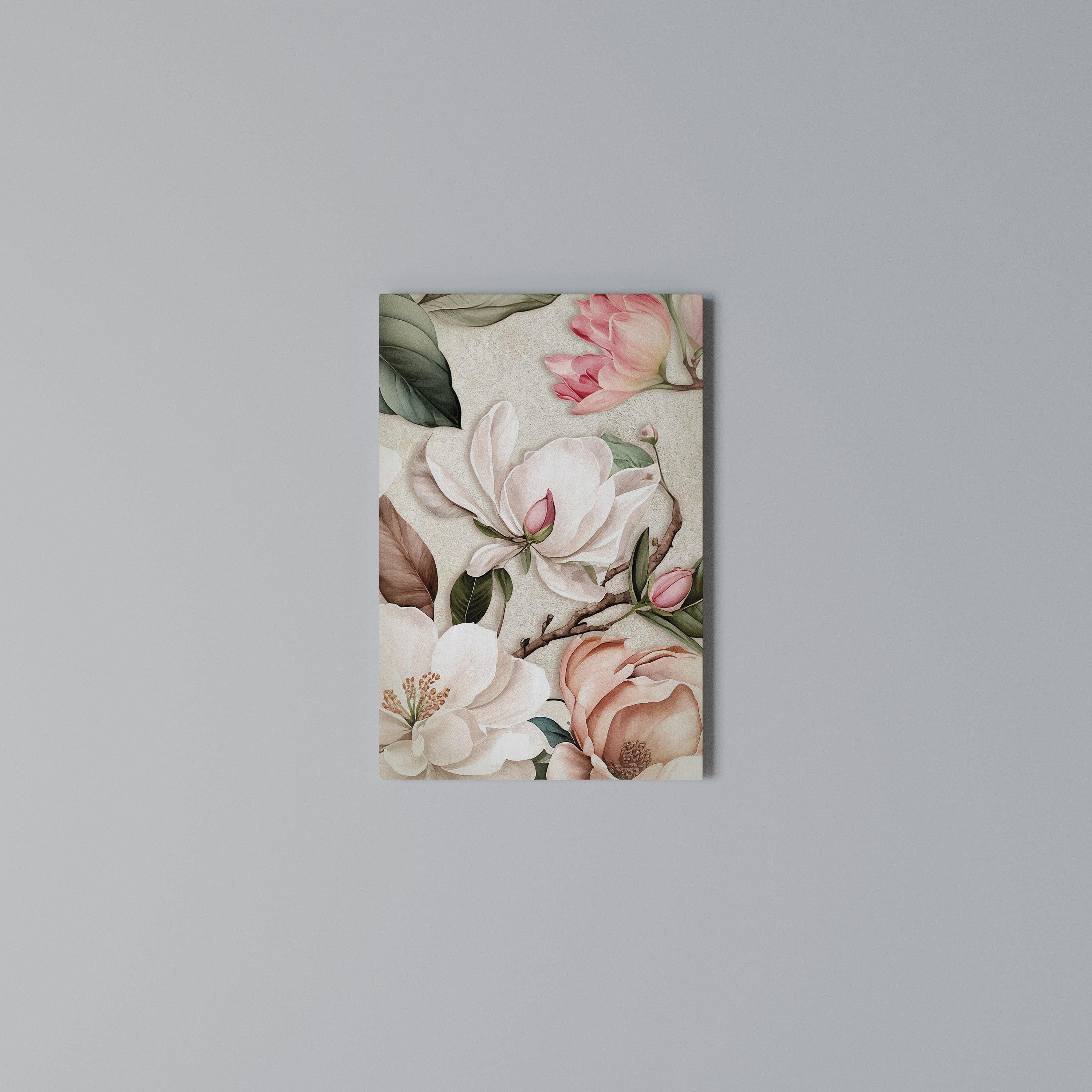 FLORAL GRACE Κατακόρυφος Πίνακας σε Καμβά