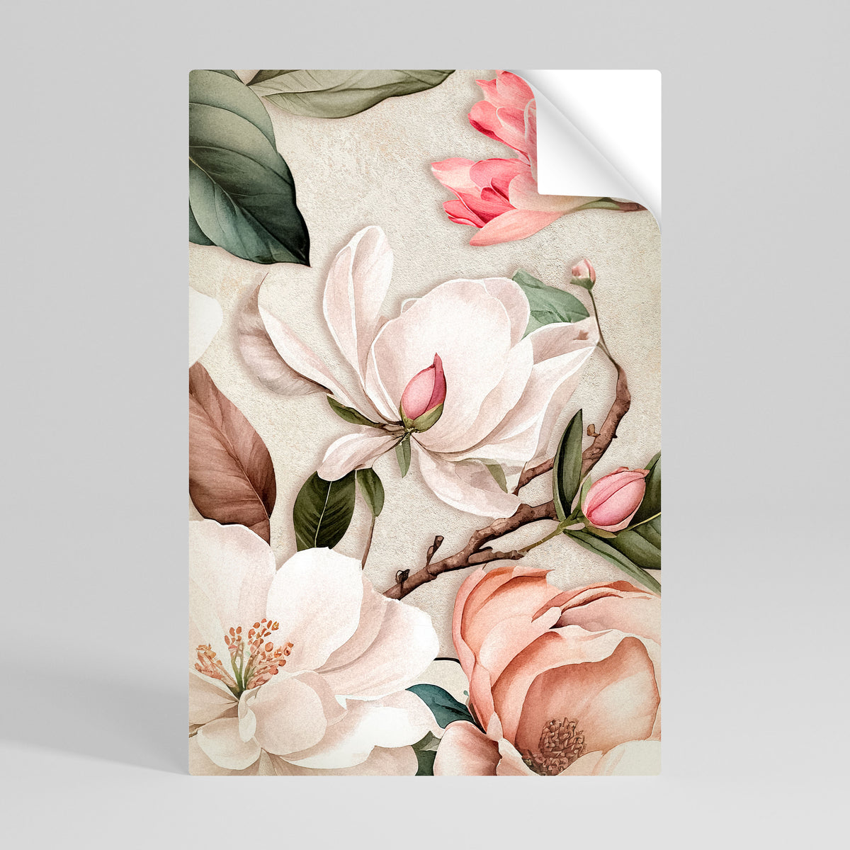 FLORAL GRACE Αυτοκόλλητη Αφίσα κάθετη