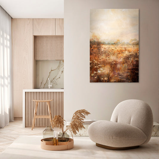 TRANQUIL FIELD Vertical Canvas Print