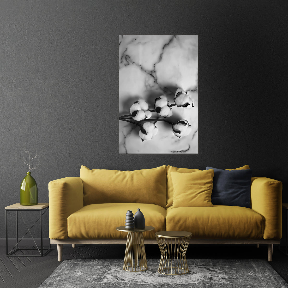 MONOCHROME COTTON DREAMS Κατακόρυφος Πίνακας σε Καμβά