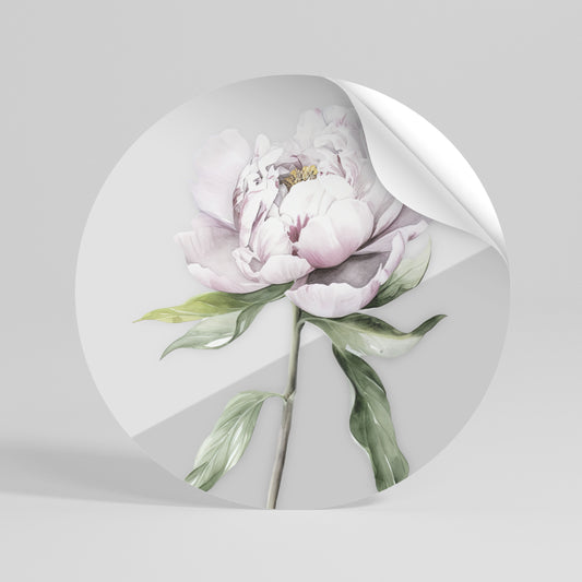 EVOCATIVE FLORAL FANTASY Αυτοκόλλητη Αφίσα στρογγυλή