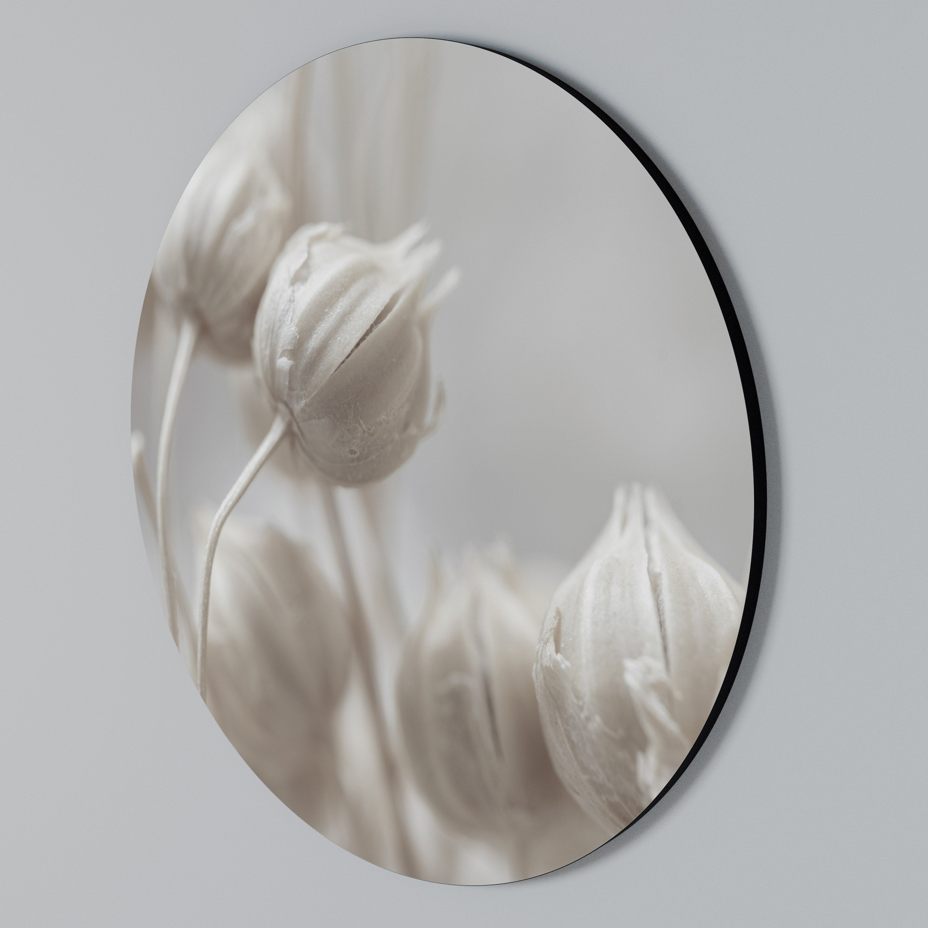 MYSTICAL BOTANICAL BLUSH Round Wall Art