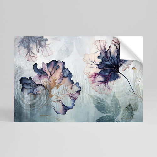 ICY BLOSSOMS Peel and Stick Horizontal Poster