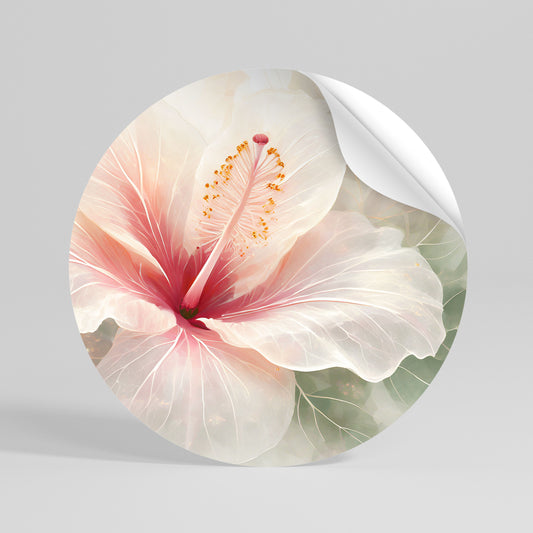 GOSSAMER FLORAL DREAM Αυτοκόλλητη Αφίσα στρογγυλή