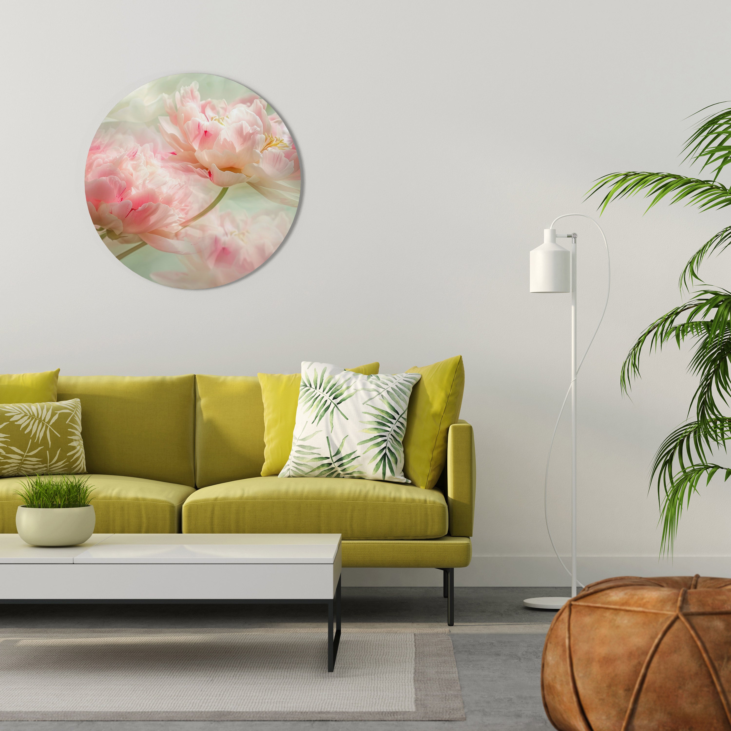 GENTLE HARMONY UNFOLDED Round Wall Art