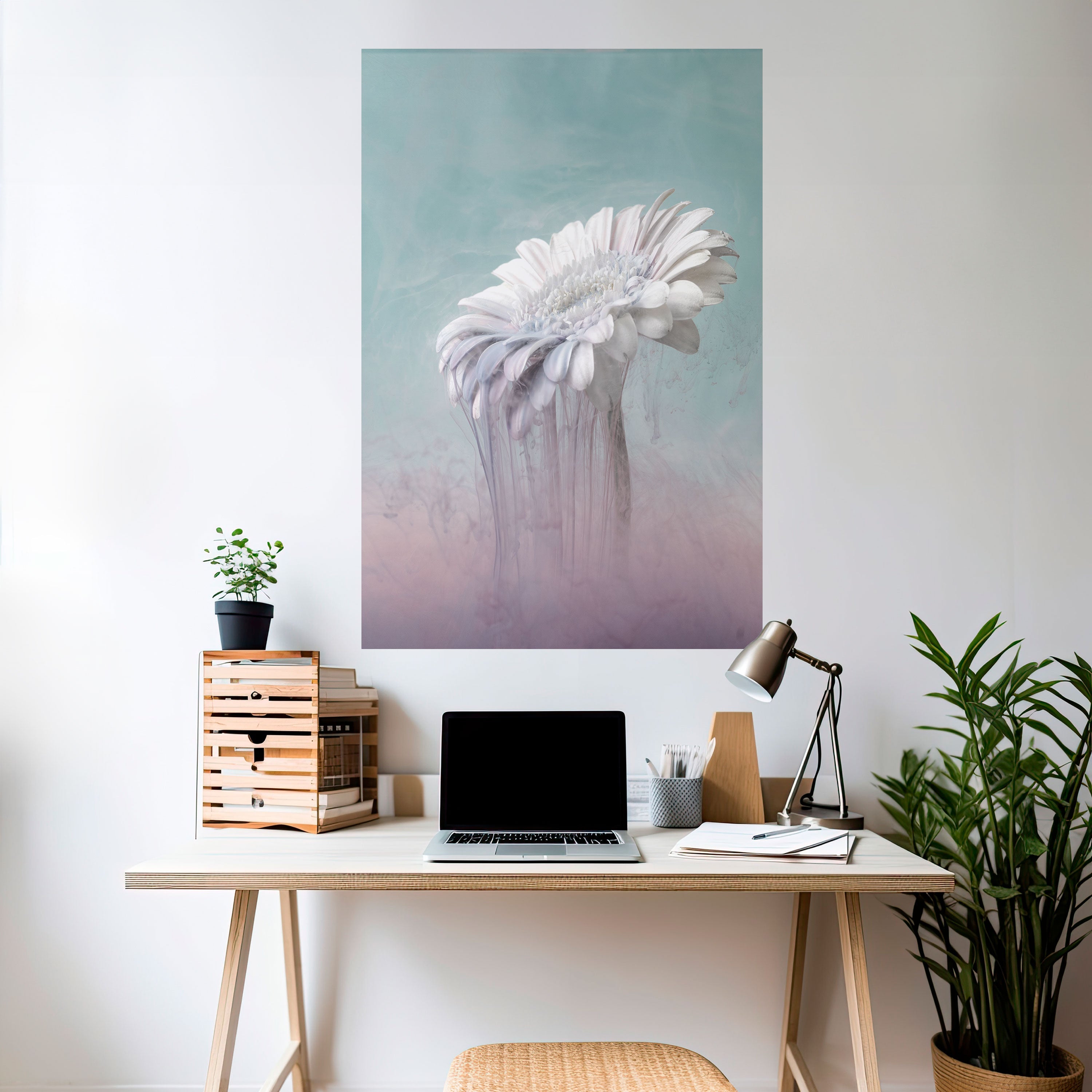 MELTING GERBERA Peel and Stick Vertical Poster