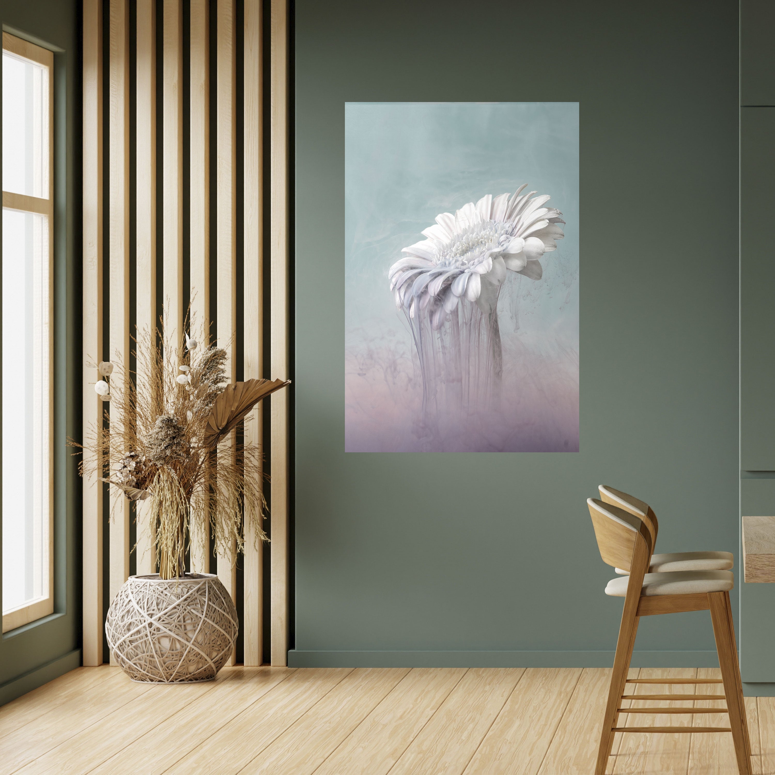 MELTING GERBERA Peel and Stick Vertical Poster