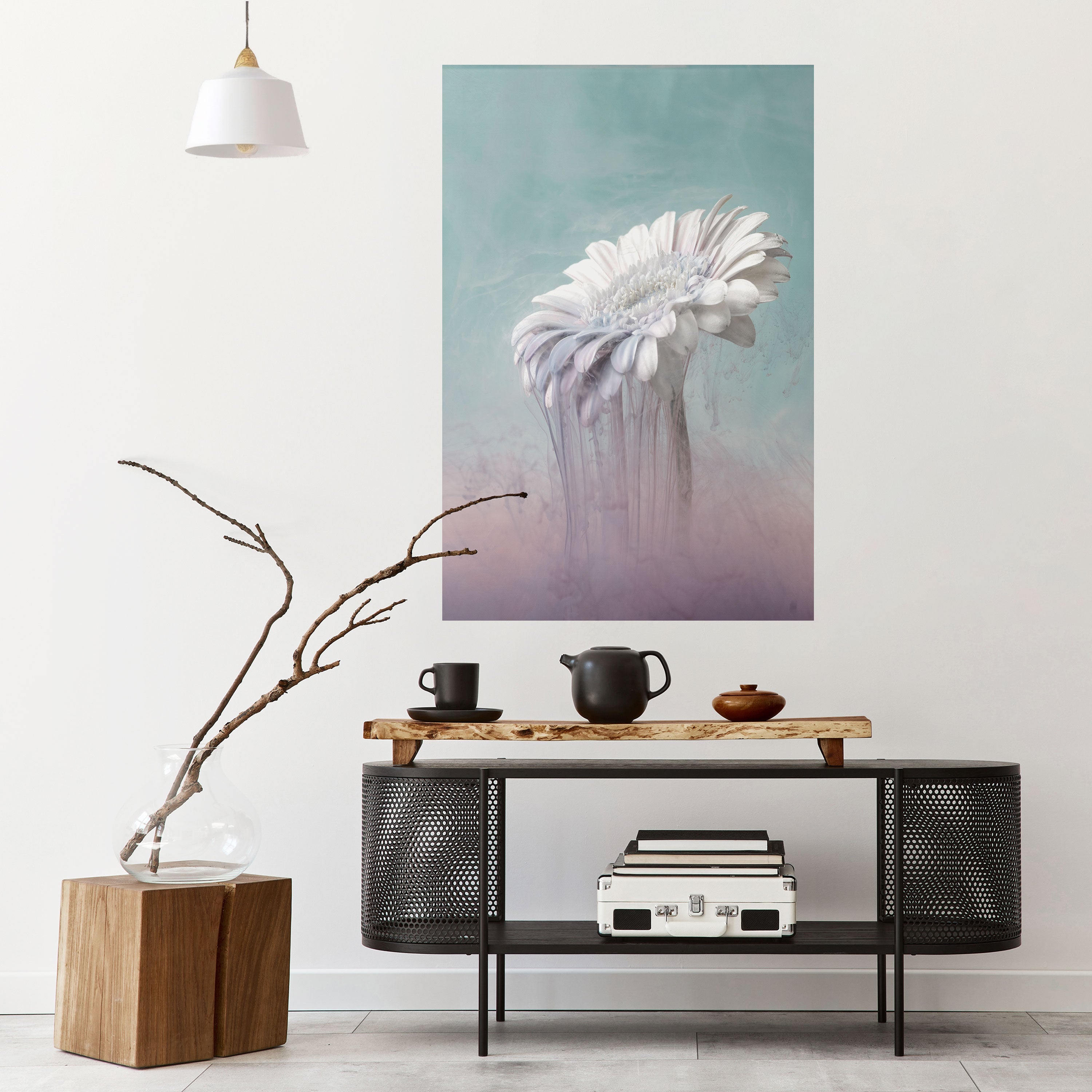 MELTING GERBERA Peel and Stick Vertical Poster