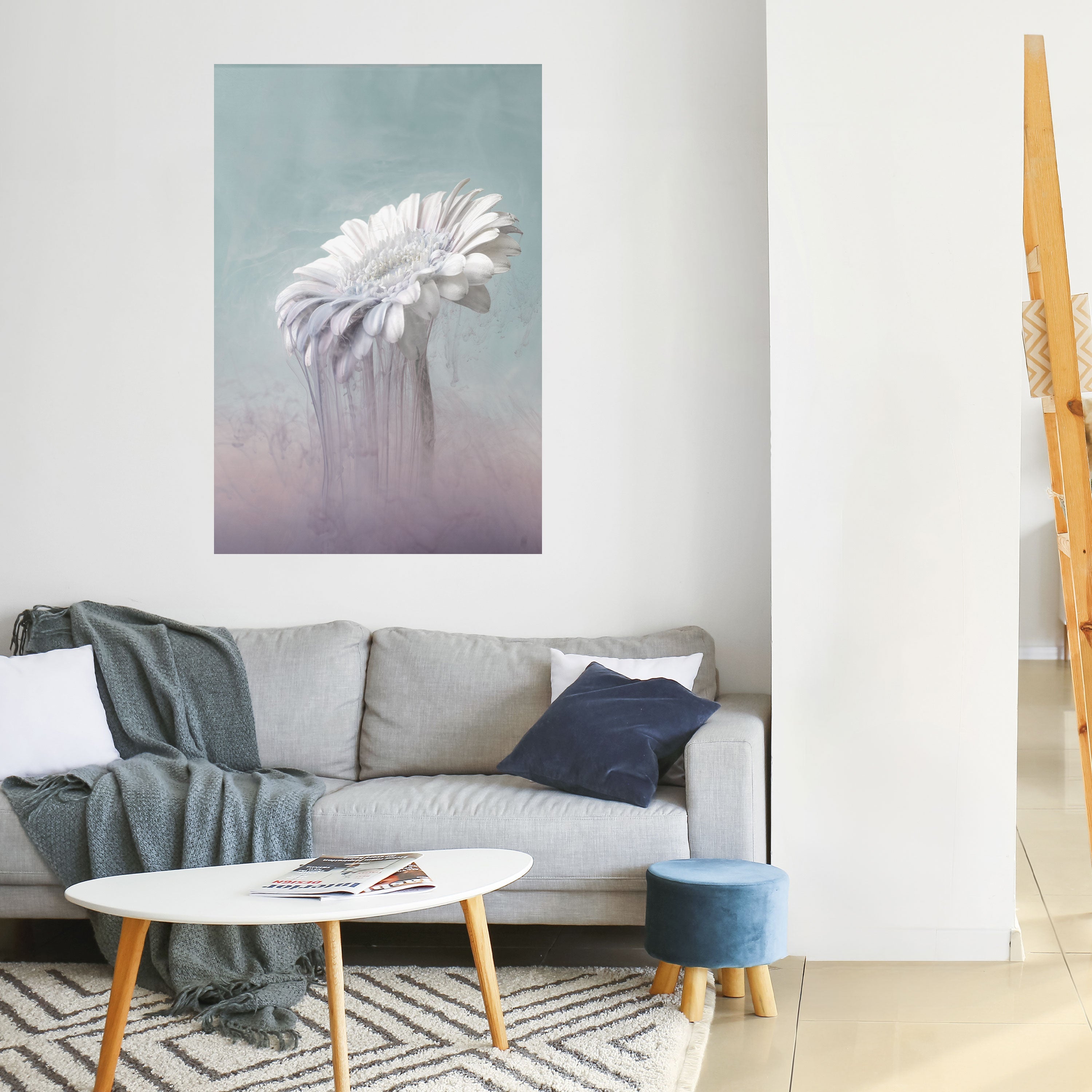 MELTING GERBERA Peel and Stick Vertical Poster
