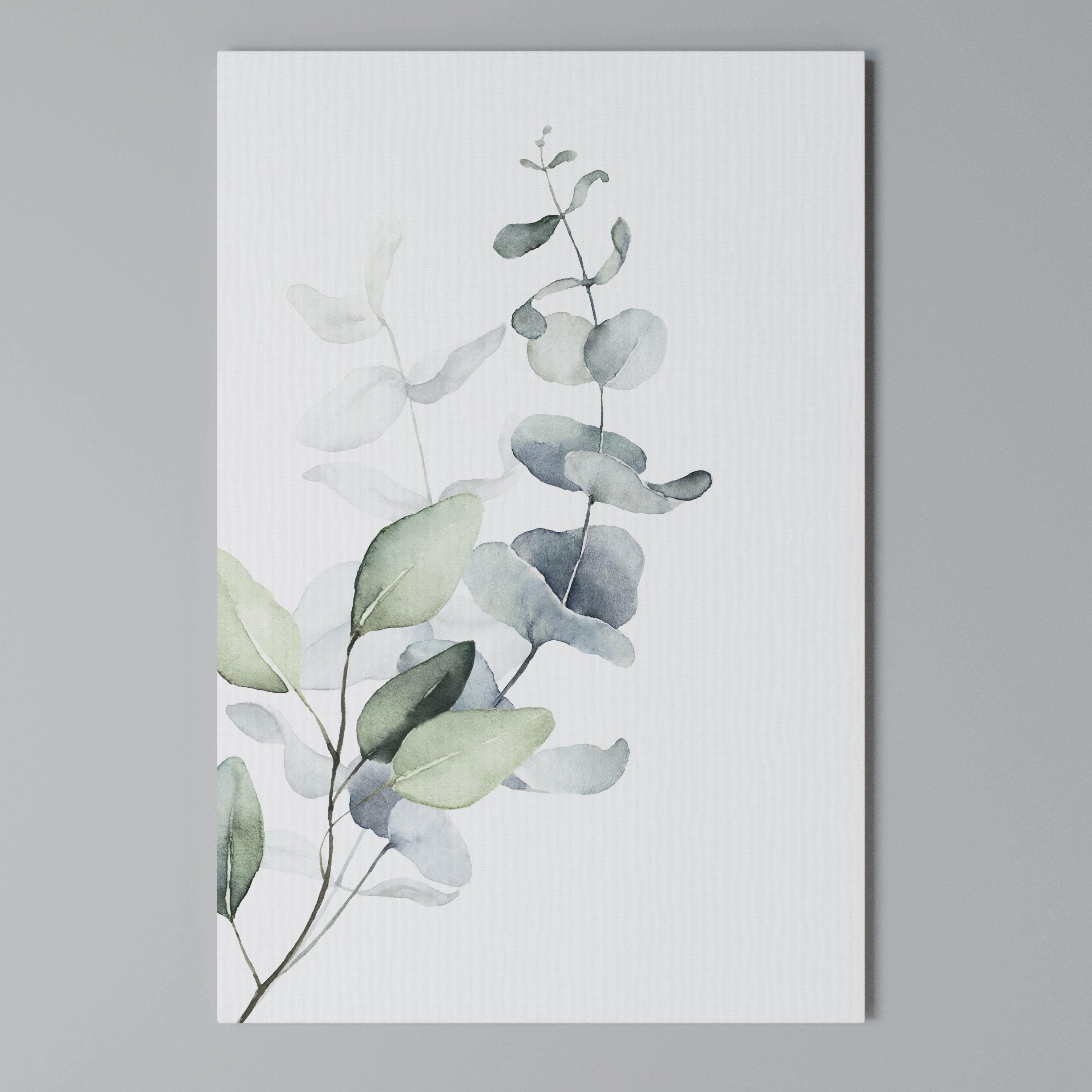 AQUA LEAF SYMPHONY Κατακόρυφος Πίνακας σε Καμβά
