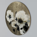 HARMONY IN WHITE Round Wall Art