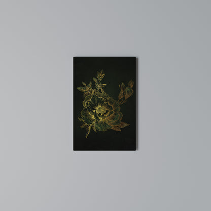 MIDNIGHT FLORAL GLIMMER Κατακόρυφος Πίνακας σε Καμβά