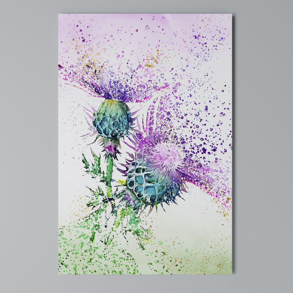 COLORFUL THISTLE DANCE Κατακόρυφος Πίνακας σε Καμβά