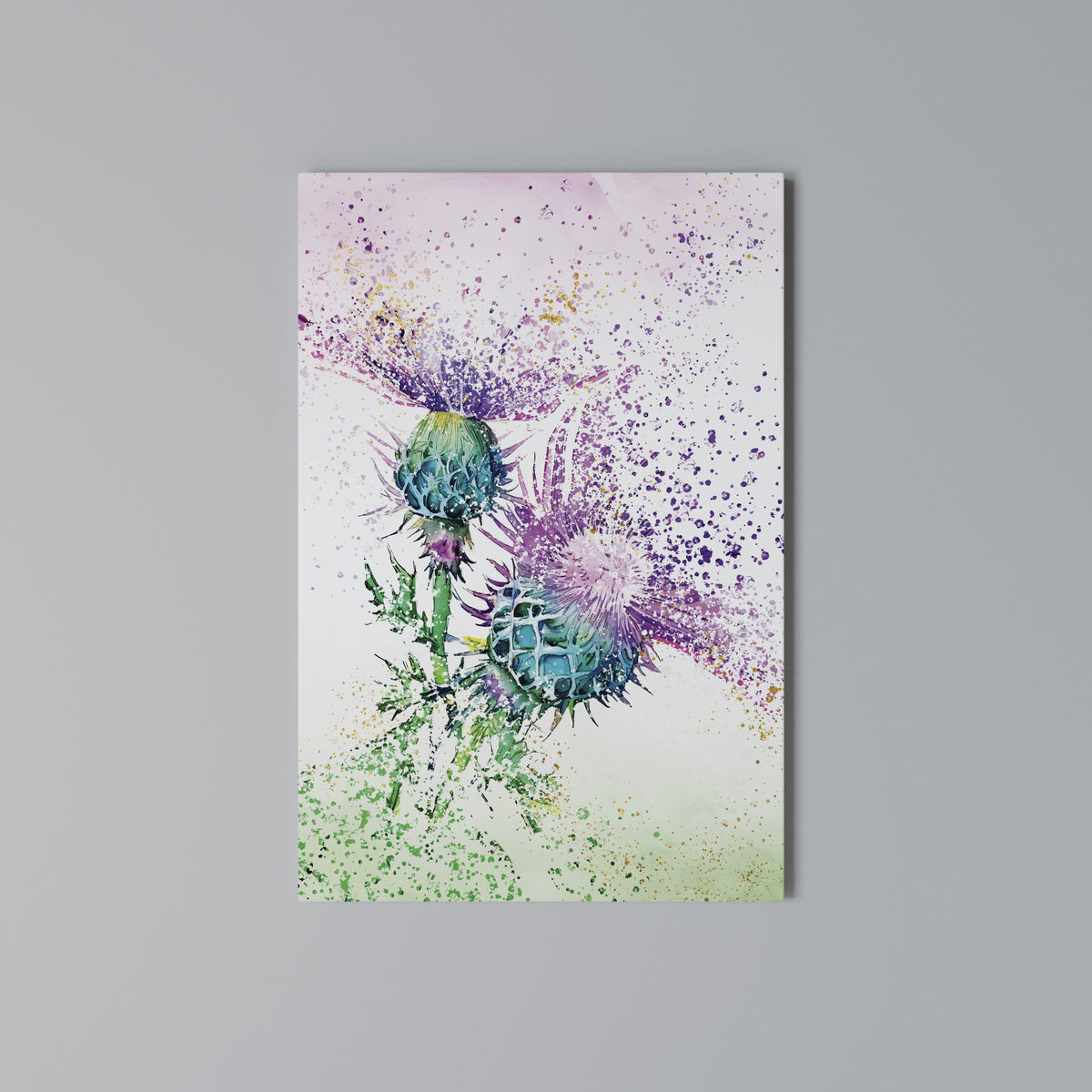 COLORFUL THISTLE DANCE Κατακόρυφος Πίνακας σε Καμβά