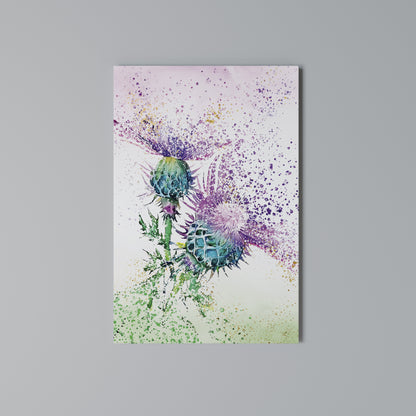 COLORFUL THISTLE DANCE Κατακόρυφος Πίνακας σε Καμβά