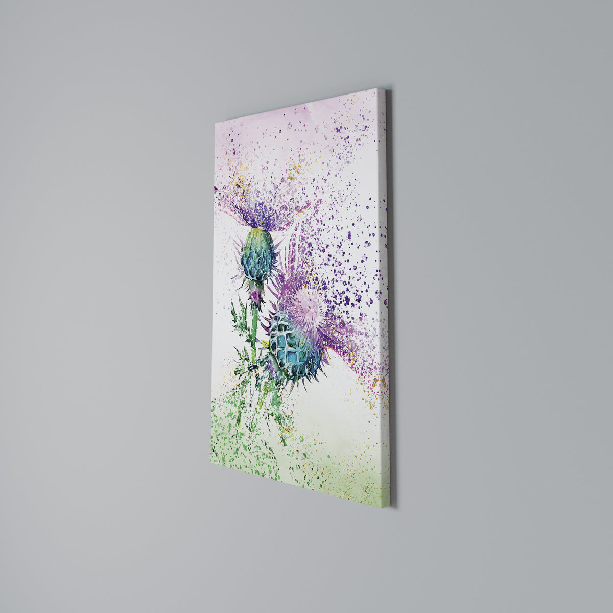 COLORFUL THISTLE DANCE Κατακόρυφος Πίνακας σε Καμβά
