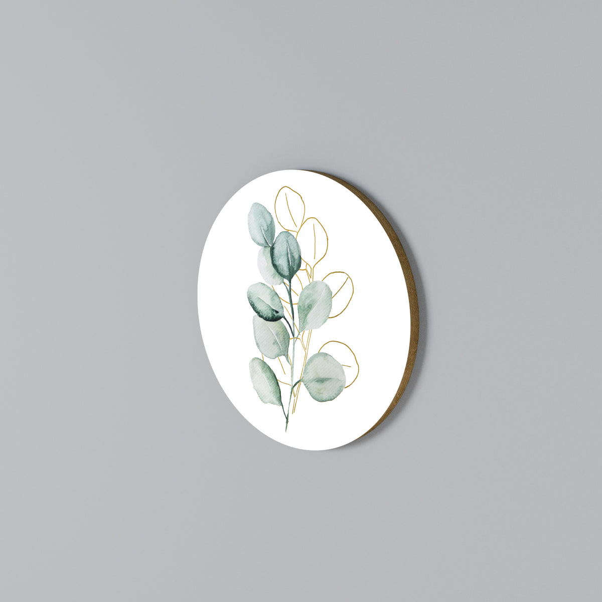 SILHOUETTES IN SOFT WATERS Στρογγυλός πίνακας ζωγραφικής