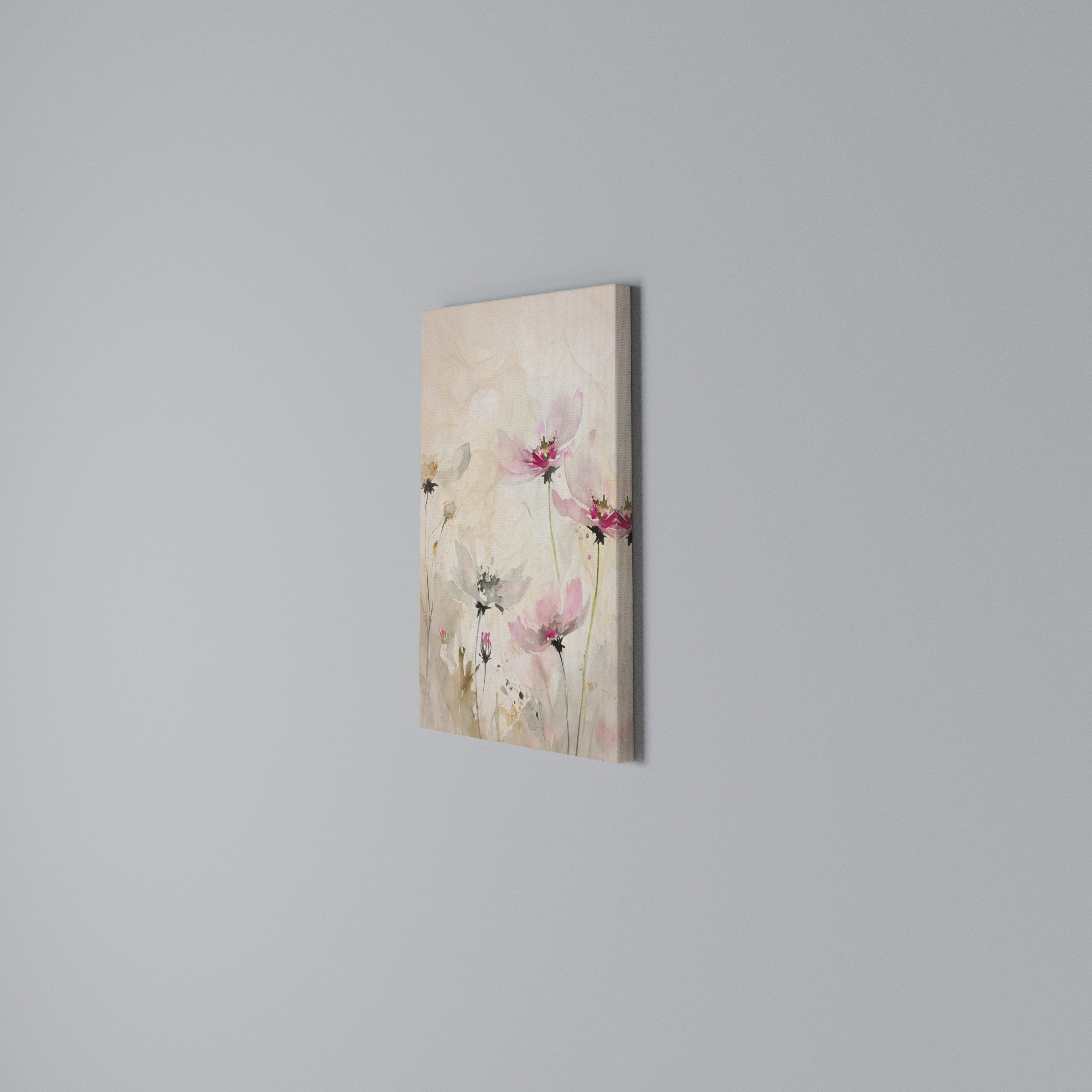 PAINTED LIGHTNESS Vertical Canvas Print